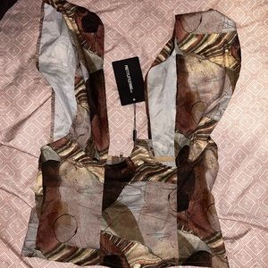 Crop top shorts one new with tag